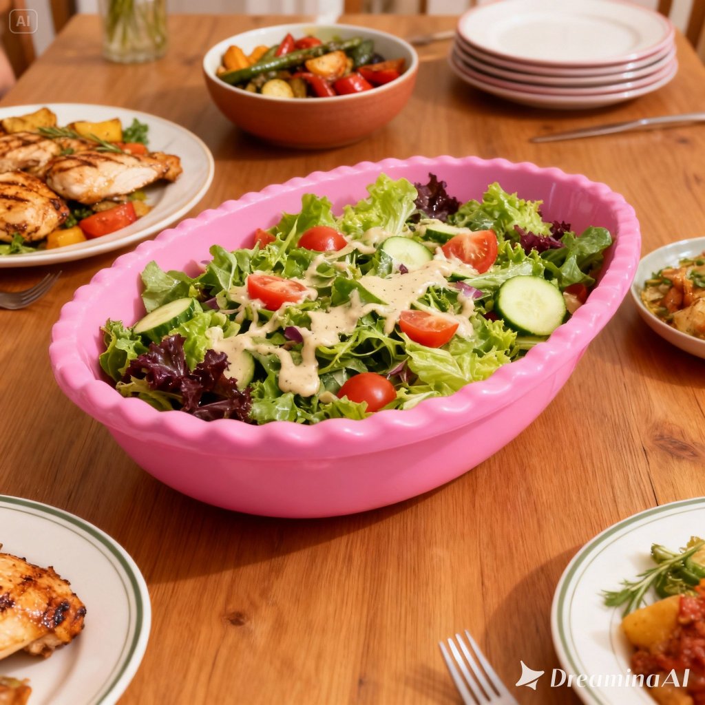 Travessa Saladeira 3 Litros Formato Barco Fruteira de Mesa Multiuso para Servir Saladas, Massas e Petiscos 5 unidades