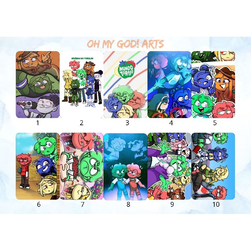 MUNDO TORAJO - COMBO 10 PHOTOCARDS - IMPRESSÃO FRENTE E VERSO - FANMEDE (LEIA A DESCRIÇÃO)