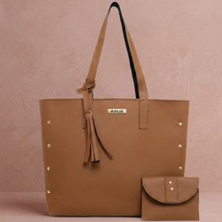 Bolsa Feminina Sacola de Ombro Média + Carteira Feminina Pequena em Oferta na Shopee