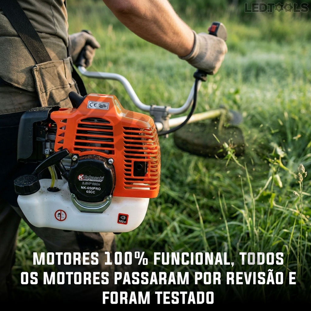 Motor De Roçadeira 75cc Usado Revisado Otimo Estado · foto 2