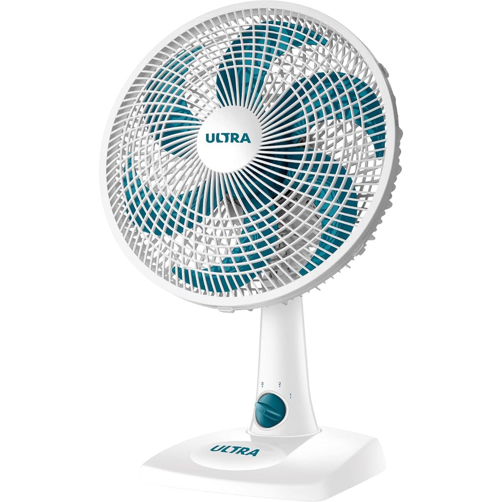 Ventilador Ultra Mondial 220V 30cm 6 pás V30b Branco e Azul Potente e Silencioso