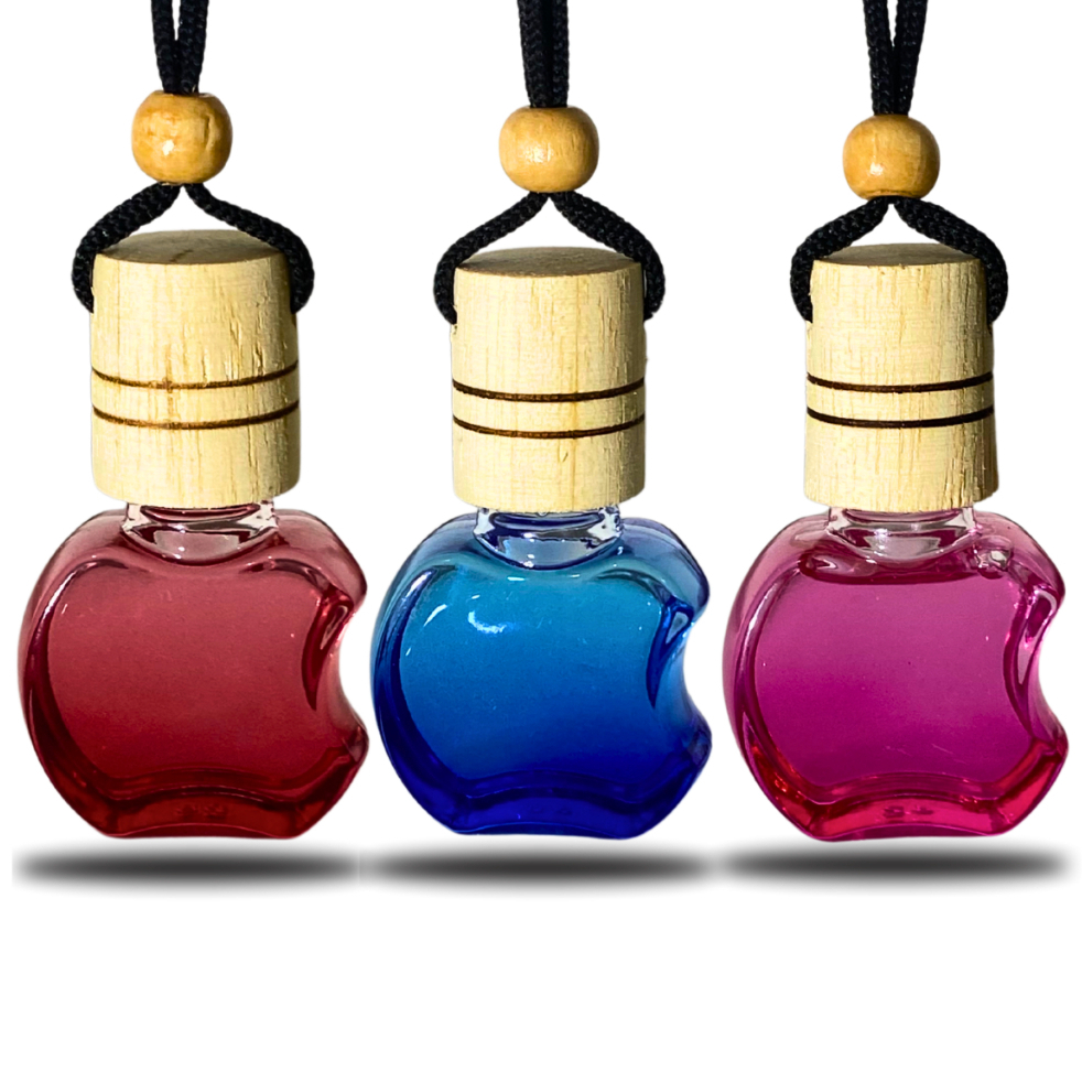 KIT 3UN Cheirinhos para Carro Frasco Maçã 9ml Hominicar Aromatizador Automotivo Personalizado KIT 3UN Cheirinhos para Carro Frasco Maçã 9ml Hominicar Aromatizador Automotivo Personalizado