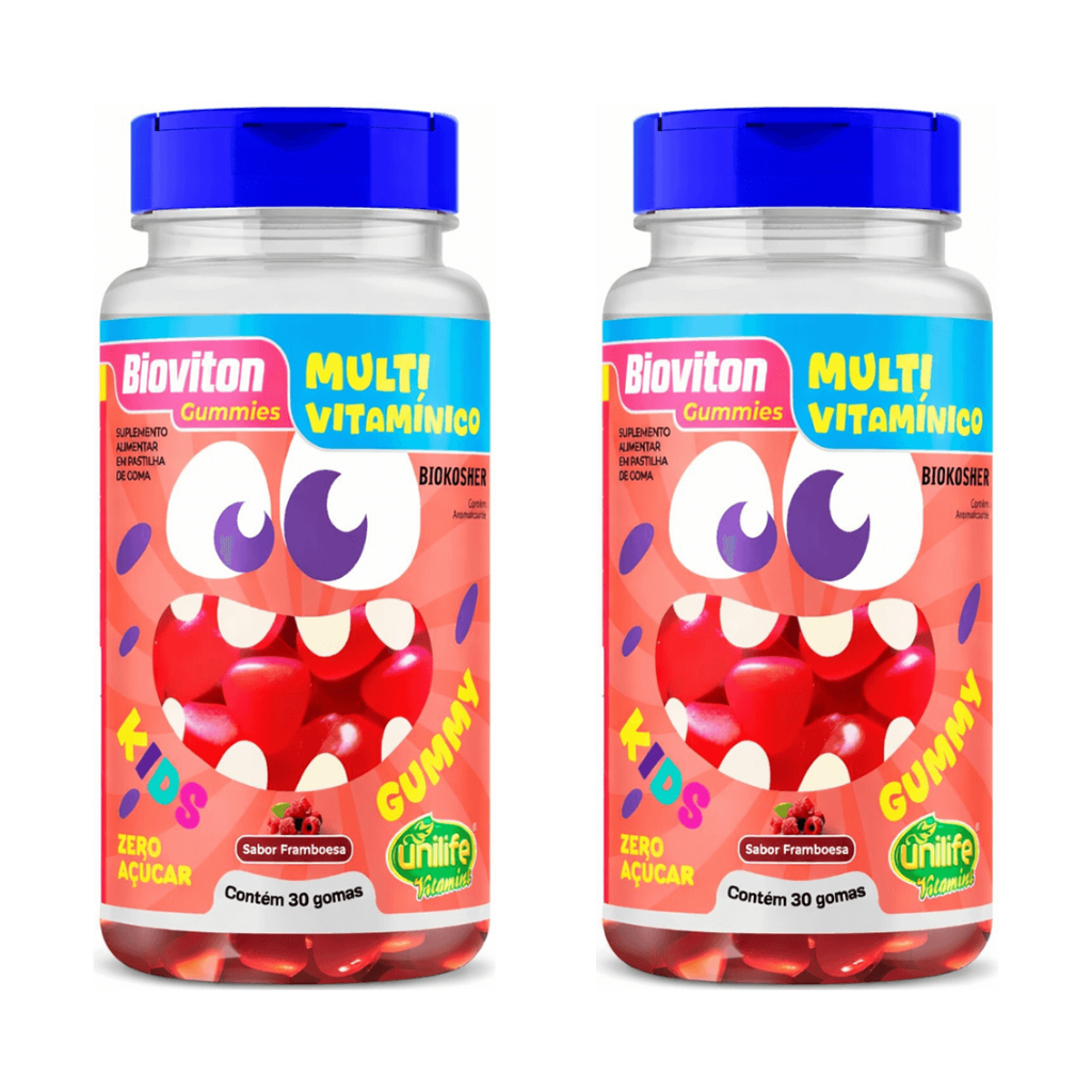 Kit 2 Gummy Kids Multivitamínico 30 Gomas - Unilife