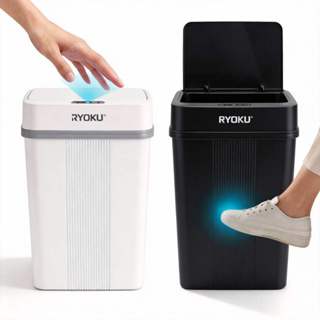 Lixeira Inteligente De 18 Litros RYOKU Automático Sensor Abre Fácil de Banheiro Cozinha Escritório em Oferta na Shopee