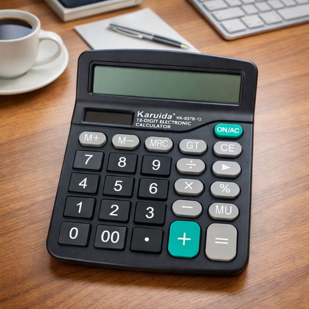 Calculadora De Mesa Comercial Escritório 837 12 Dígitos