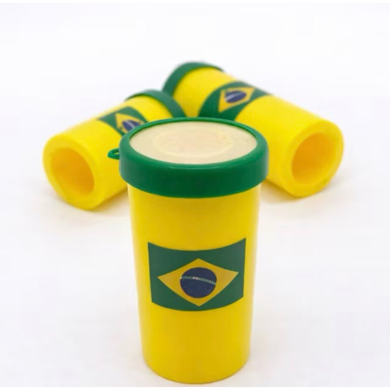 Mini Corneta Apito Brasil Copa do Mundo – Buzina de Torcedor para Assoprar – Cornetinha Verde e Amarela Festa e Jogos