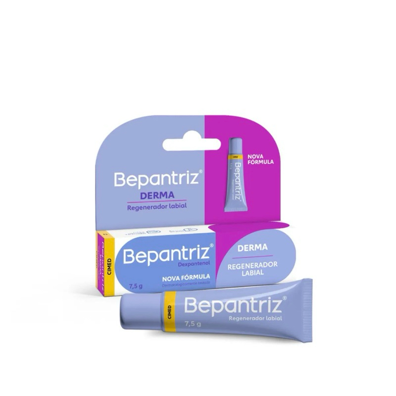 Cimed Bepantriz Derma Regenerador Labial 7,5ml - Hidratação Intensa e Proteção