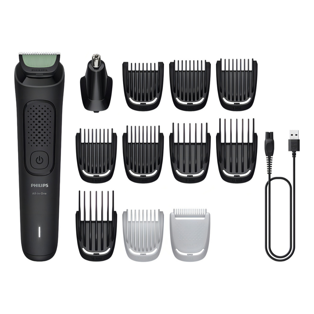 Aparador De Pelos 12 Em 1 Barbeador Philips Multigroom Mg3921/15 Preto Bivolt