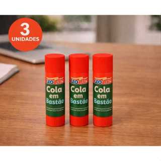 Kit 3 Cola Bastão 10g Escolar Escritório Artesanto Papel Cartolina Não Tóxica Volta às Aulas em Oferta na Shopee