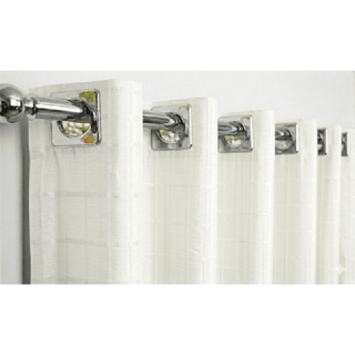 Cortina 3,00x2,50 Forro Microfibra C /voil Xadrez P/ Varão em Oferta na Shopee