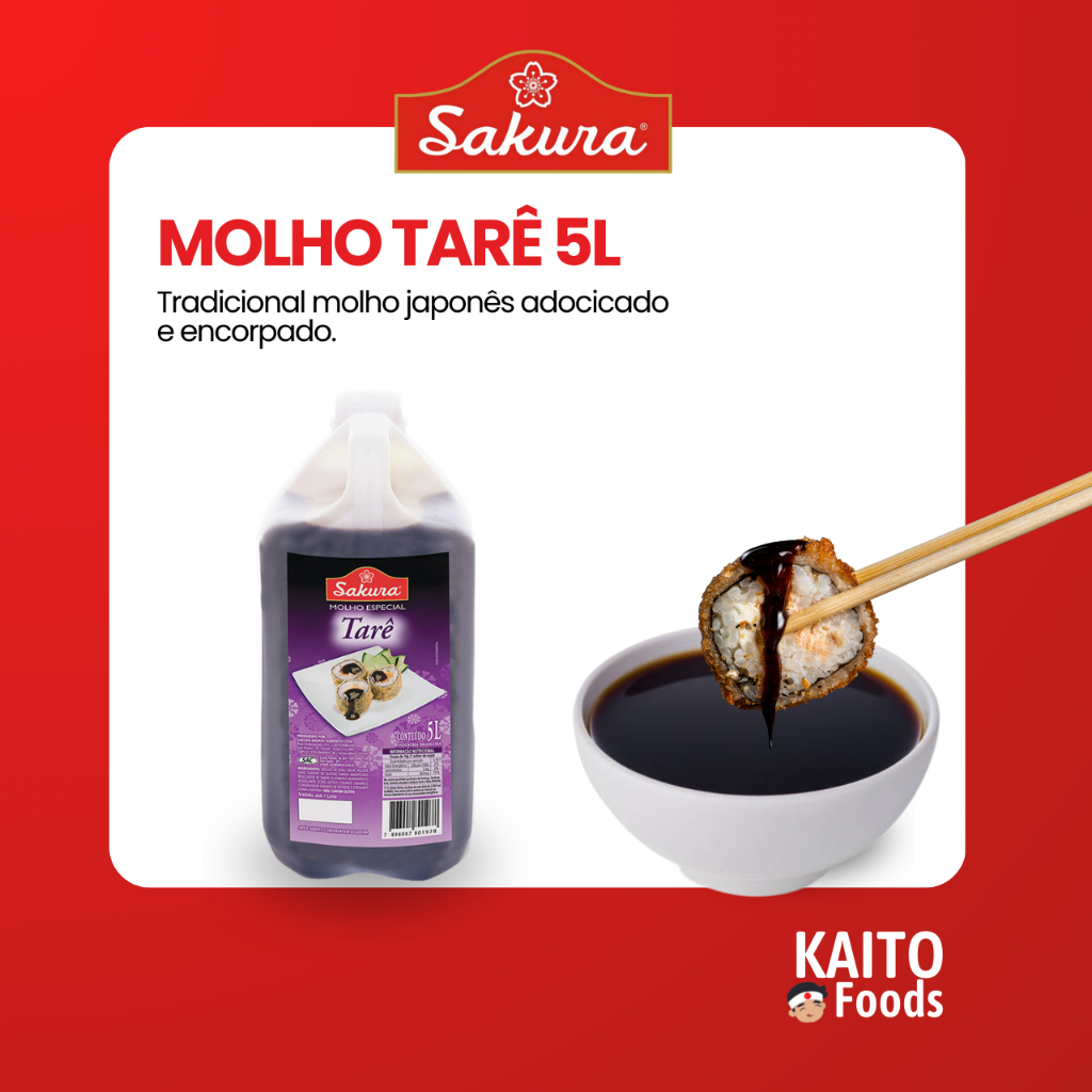 Molho Tarê Sakura 5L Oriental Para Sushi Grelhados e Food Service