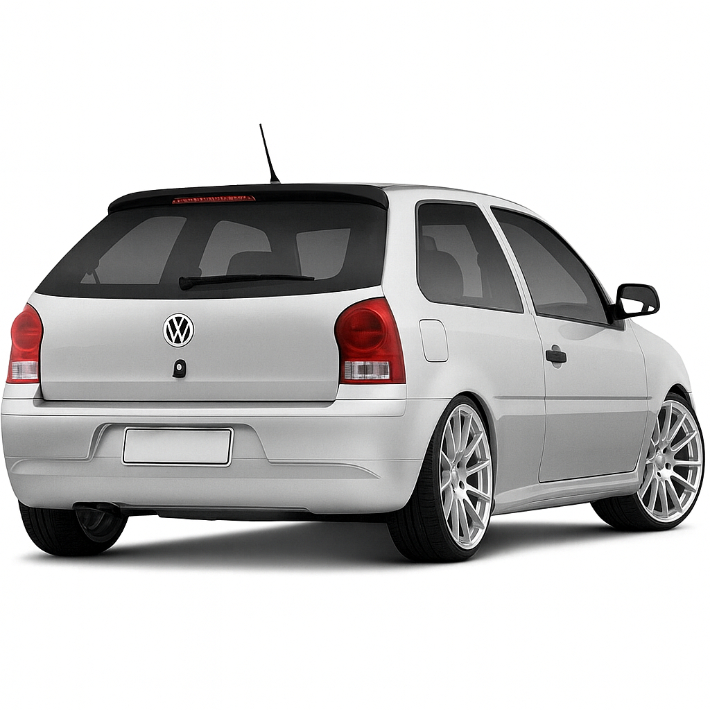 Aerofólio Gol G4 Preto Fosco Com Break Ligth em Oferta na Shopee