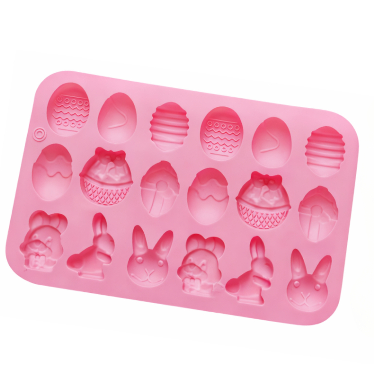 Forminha De Silicone Para Doces Coelhos E Ovos Páscoa Moldes Diferentes em Oferta na Shopee