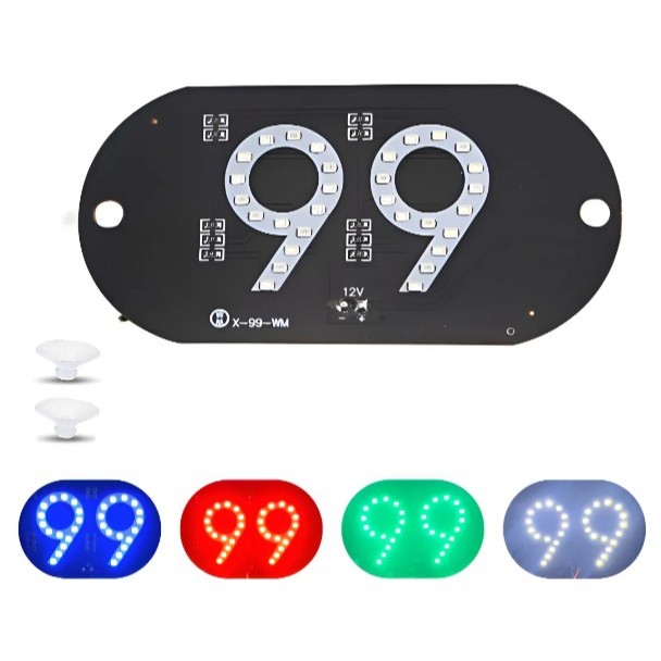 Placa Letreiro Aplicativo 99 Letreiro Luminoso Led USB Com Botão Liga/desliga cores aleatorias