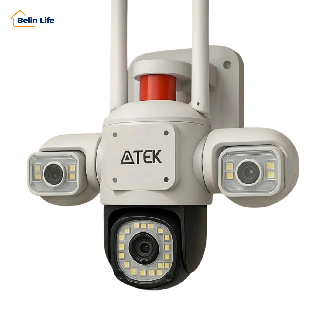 Câmera 3 Lentes Ultra HD WI-FI Externa Colorida À Noite Resistente App YOOSEE SIGMA-4824 AITEK