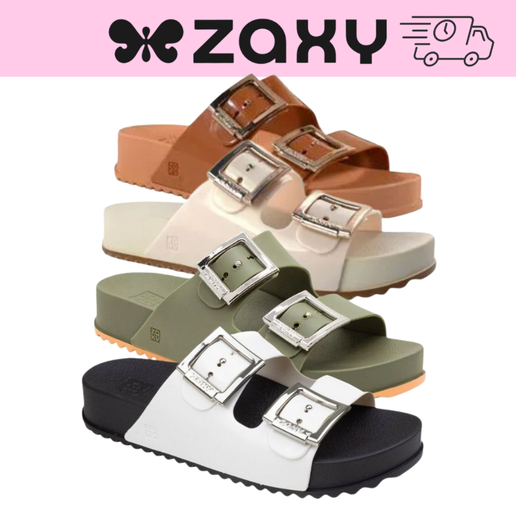 Tamanco Flatform Zaxy Partner 18063 Feminino Confortável Leve Casual Original