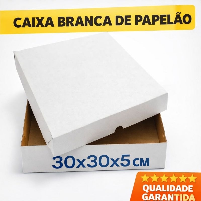 25 Caixas de Papelão Premium 30x30x5 Salgados e Doces Camisetas e Eletrônicos em Oferta na Shopee