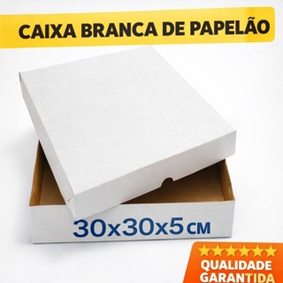 25 Caixas de Papelão Premium 30x30x5 Salgados e Doces Camisetas e Eletrônicos em Oferta na Shopee