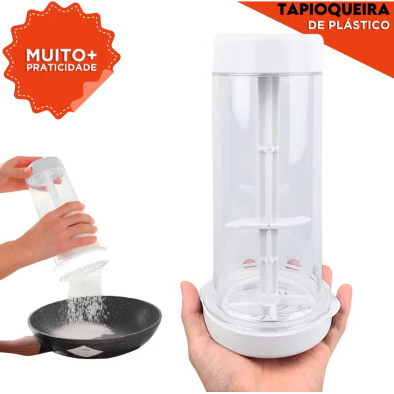 Tapioqueira 2 em 1 | Peneira + Armazenador de Tapioca | Praticidade Sem Sujeira na Cozinha - BARUCH