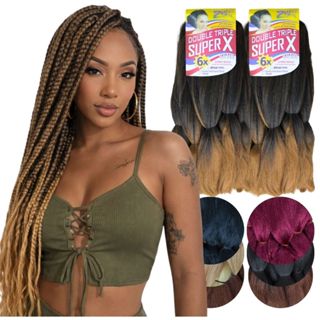 KIT 2 Jumbão Super X Para Tranças Box Braids Gypsy Boho curl 400g - 65cm em Oferta na Shopee
