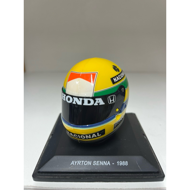 Miniatura Capacete Ayrton Senna 1988 Raro Colecionável Impecável F1