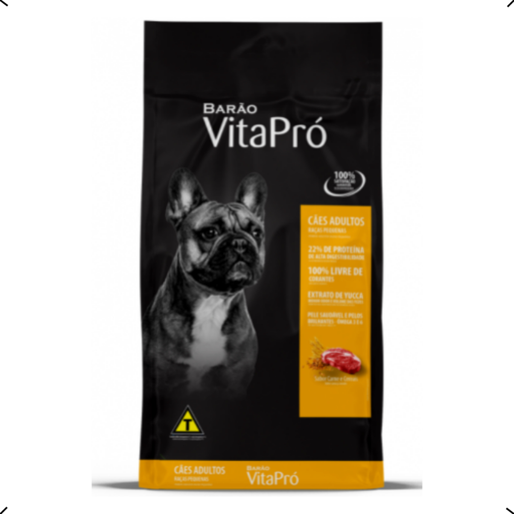 RAÇÃO PREMIUM BARAO VITAPRO ADULTO RAÇA PEQUENA 10KG