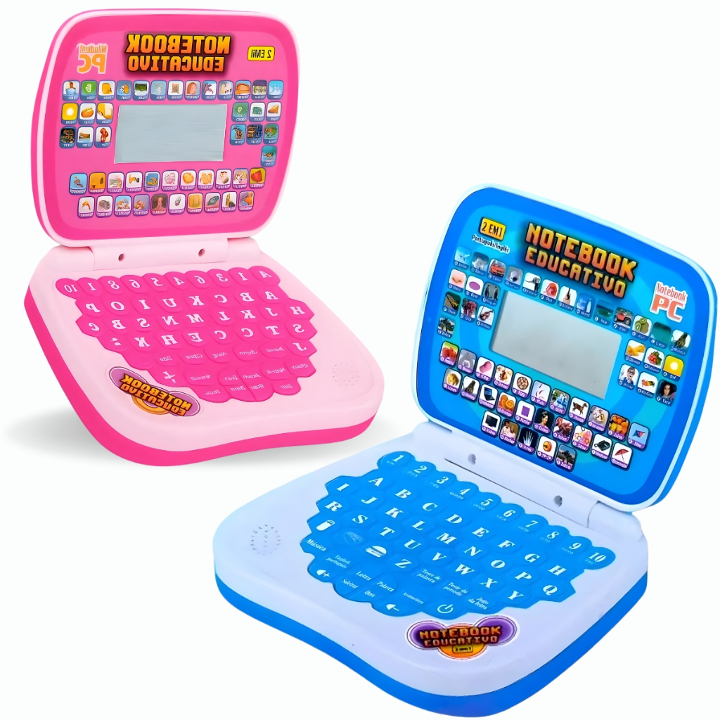 Notebook Infantil Bilingue Inglês Português Educativo Estudo em Oferta na Shopee