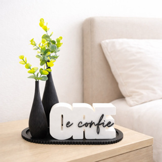 KIT DECORAÇÃO MODERNA PALAVRA ORE- 2 VASOS+BANDEIJA+LETREIRO+PLANTAS ARTIFICIAIS PARA SALA,QUARTO E ESCRITORIO em Oferta na Shopee