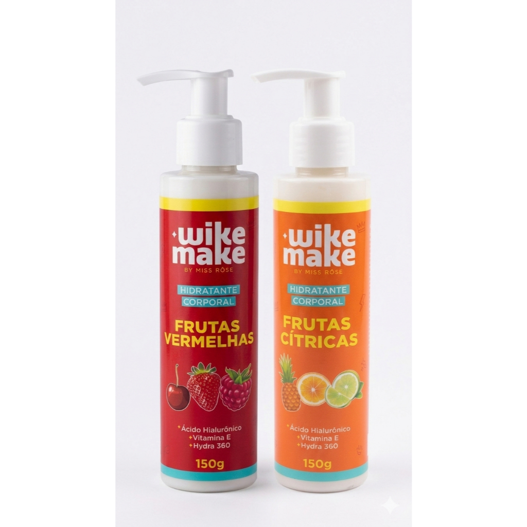 Creme Hidratante Corporal Frutas Cítricas Wike Make by Miss Rôse