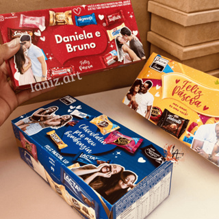 Caixa de Bombom Personalizada (arte + bombons) em Oferta na Shopee