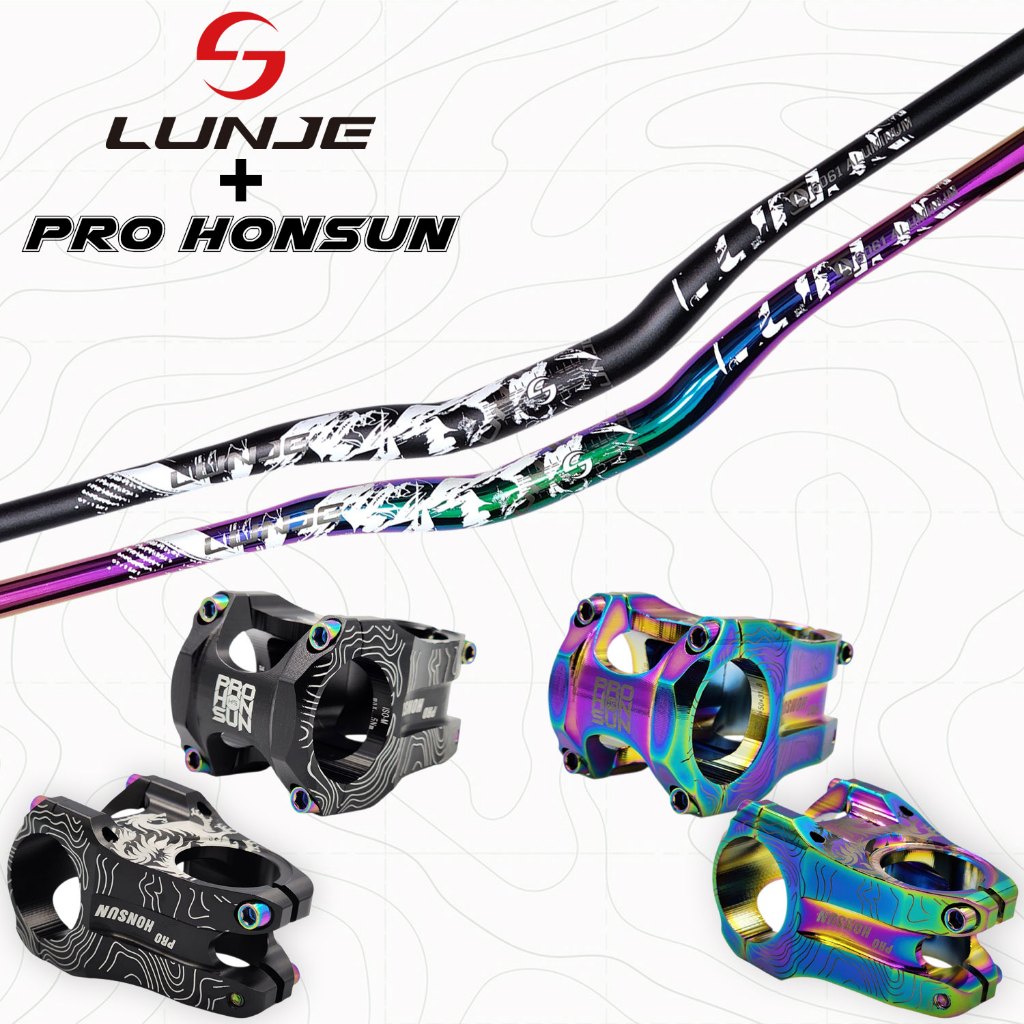 Guidão Bike Lunje 780mm + Mesa Suporte Dragão Honsun Pro Brutus