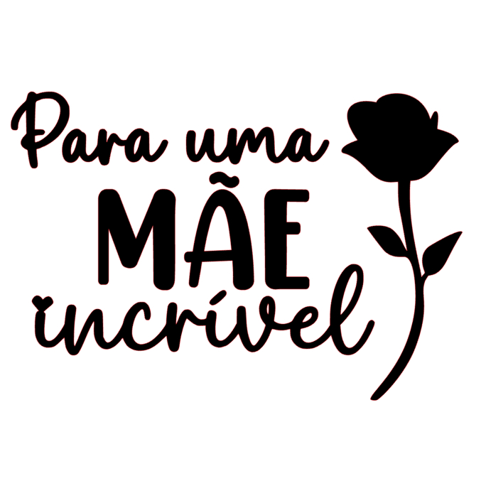 Adesivo de vinil para balão de 10 POLEGADAS com frase "Mãe Incrível" Frase Decorativa para Dia das mães