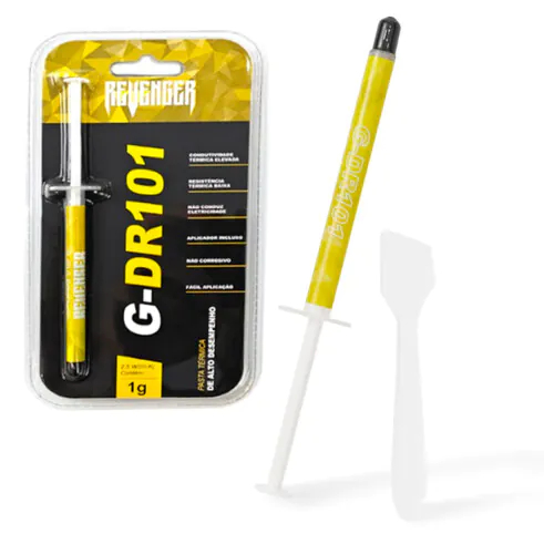Pasta Térmica Prata 1g com Pazinha Revenger - G-DR101