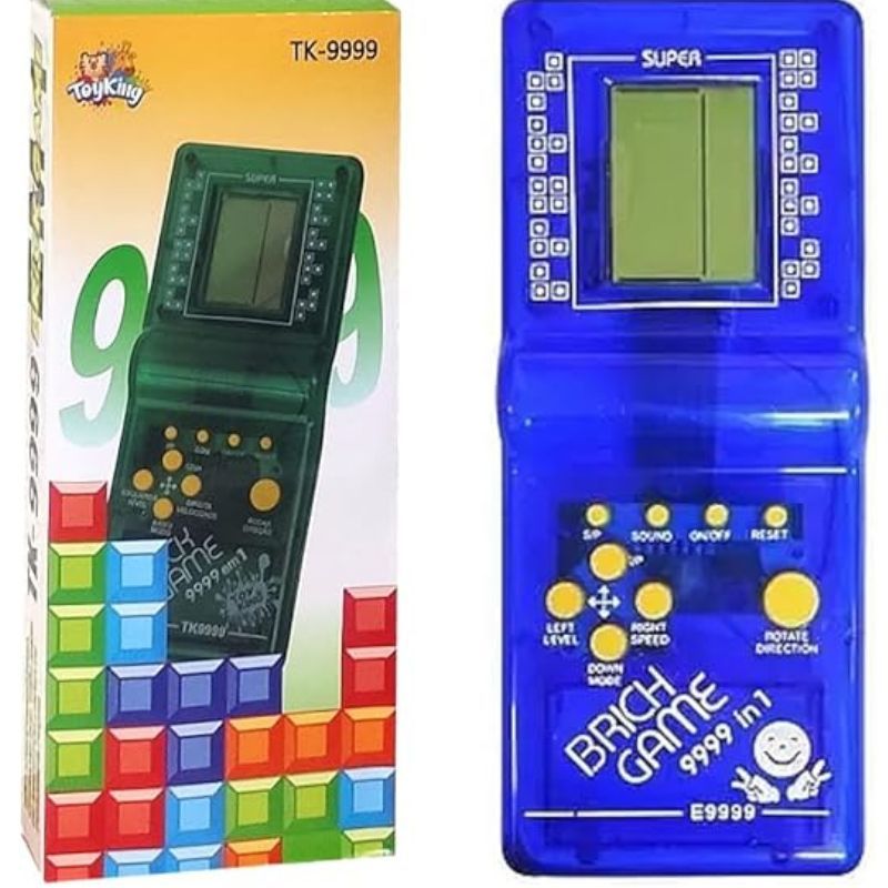 Mini Game Portátil 9999 Jogos In 1 Nostalgia Brick Game Jogo Bloquinhos Antigo Retrô a Pilhas