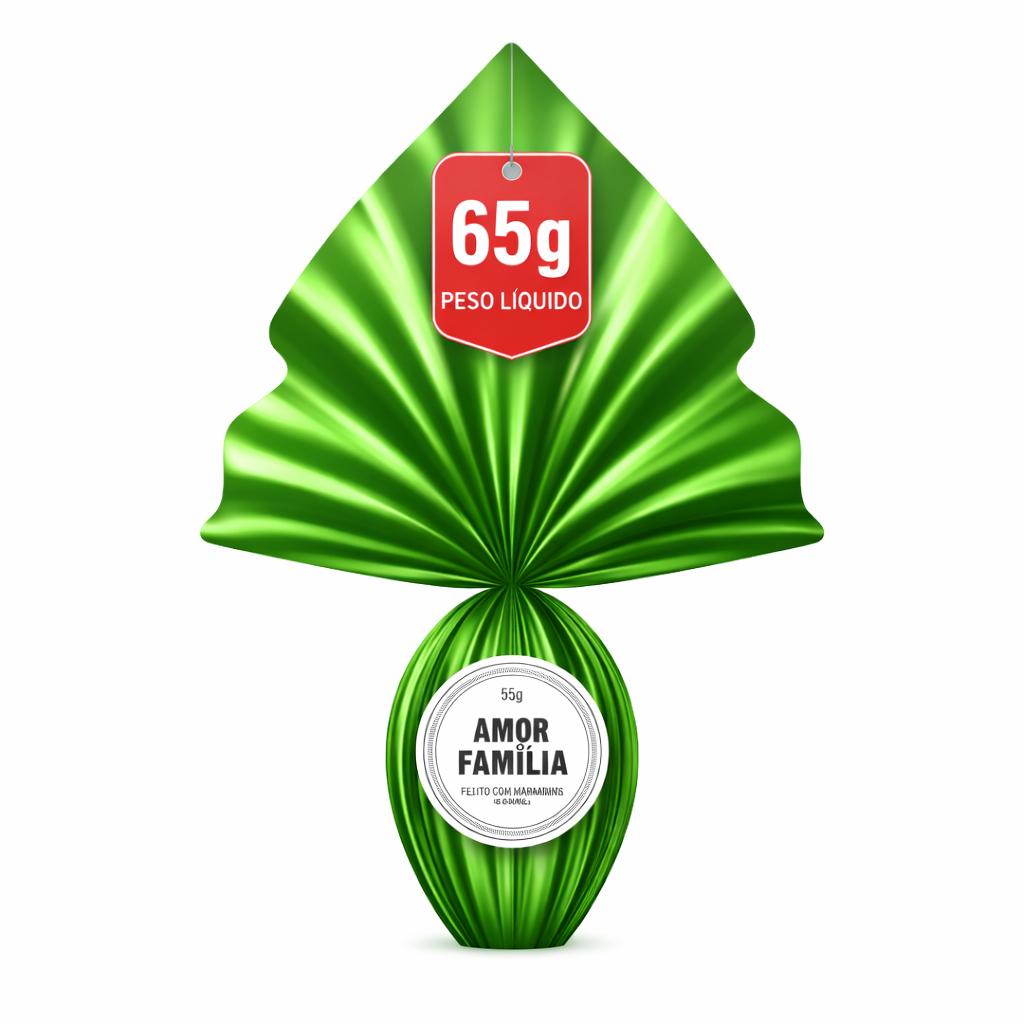 10 Ovo de Páscoa 65g Chocolate Preto | Amor de Família