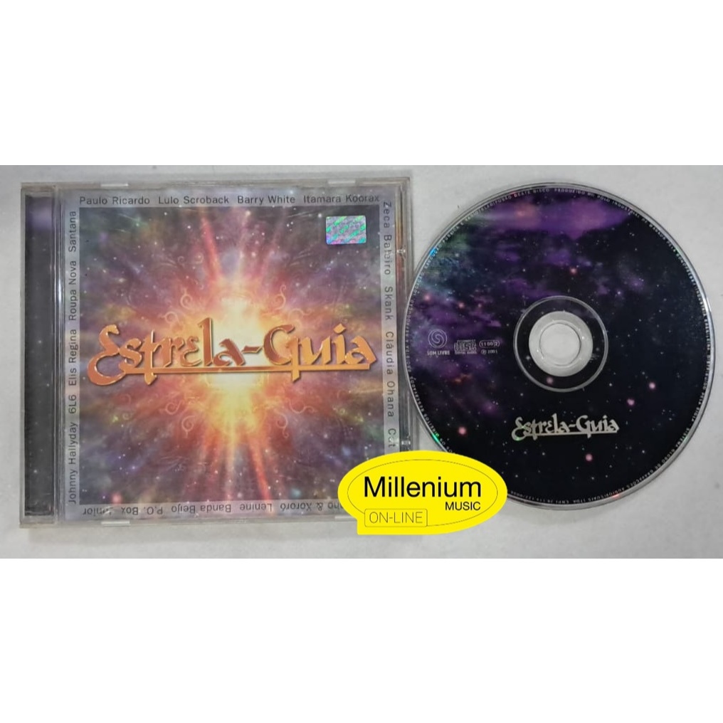 CD Estrela Guia Trilha Sonora Da Novela 2001 Original Gravadora Colecionador Ótimo Estado