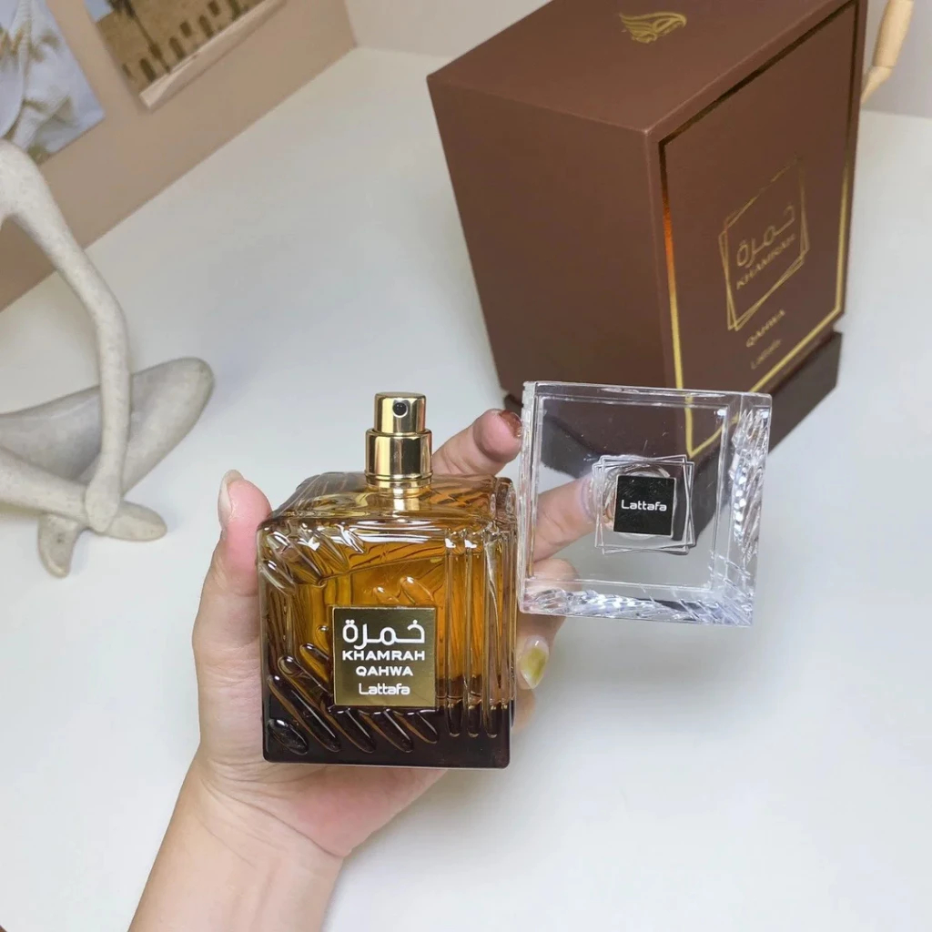 Perfume Nobre Perfume Lattafa Khamrah QAHWA Dukhan Eau De Parfum Unissex 50ml ORIGINAL Presente dias