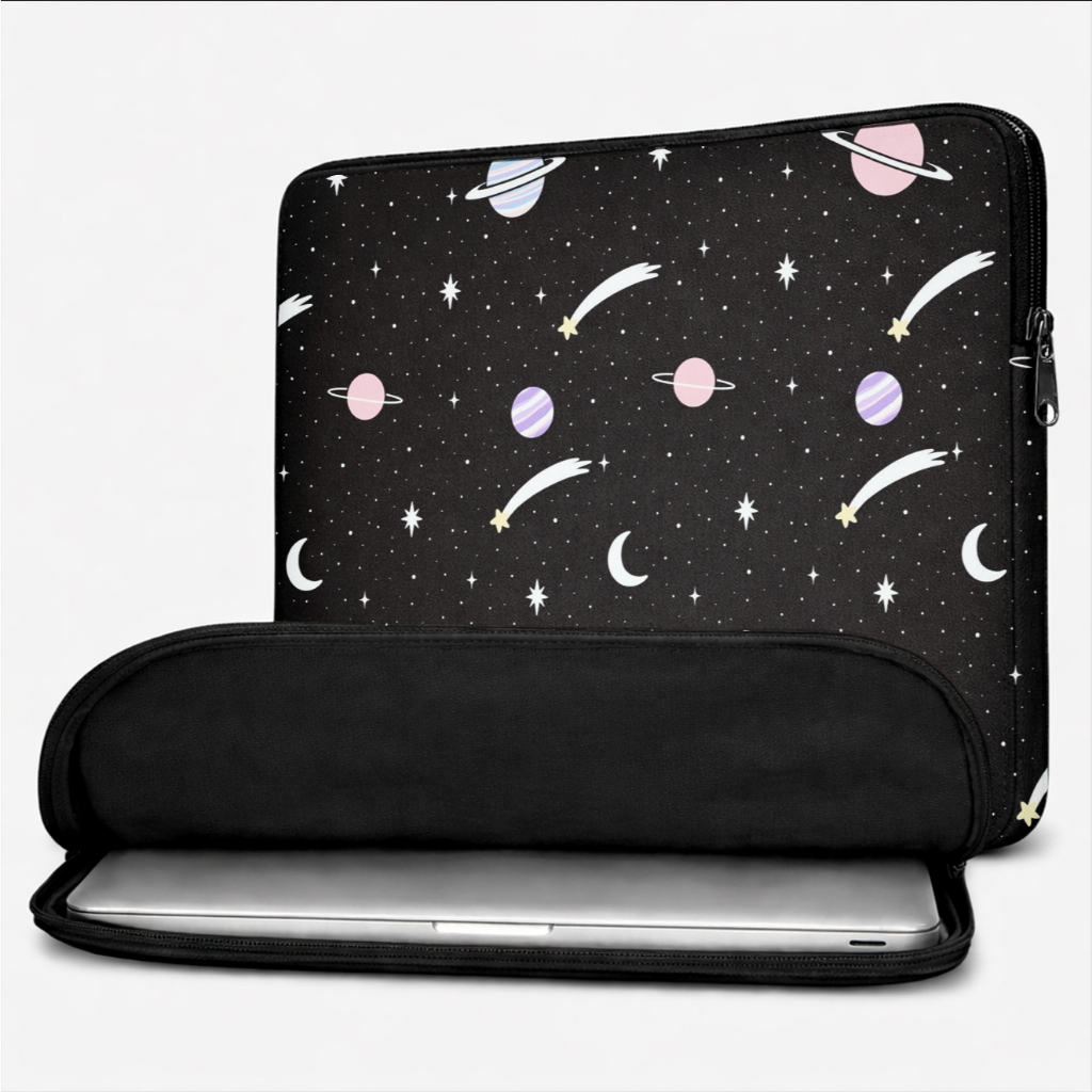 Capa Protetora Notebook Preta Com Ziper