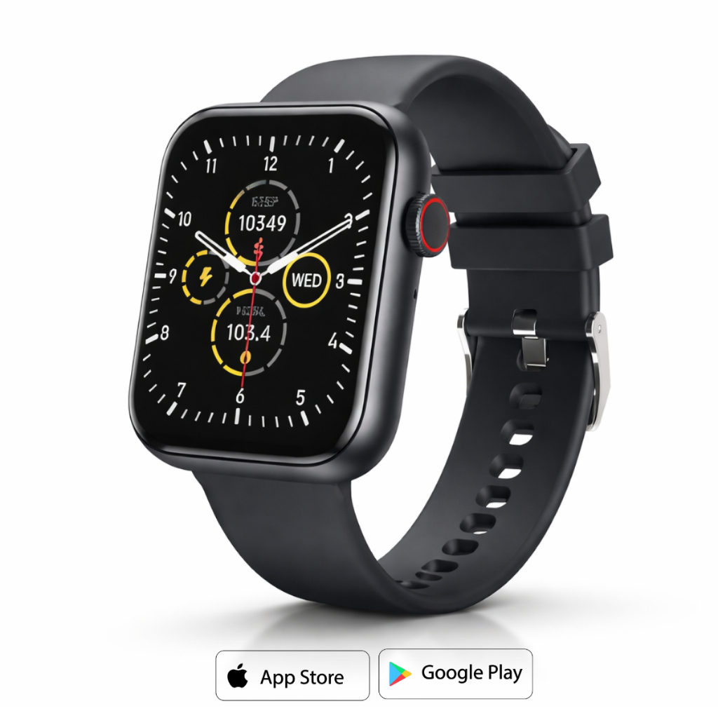Smartwatch Positivo Watch Essential Tela 1.83" 220mAh Chamadas Bluetooth Monitor Cardíaco SpO2 Ip68