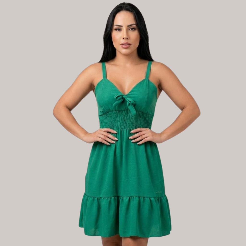 Vestido Feminino de Alcinha Caimento Soltinho