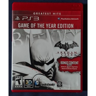Batman Arkham City (Físico) - Jogo PS3 com Conteúdo Bônus - Game Of The Year Edition
