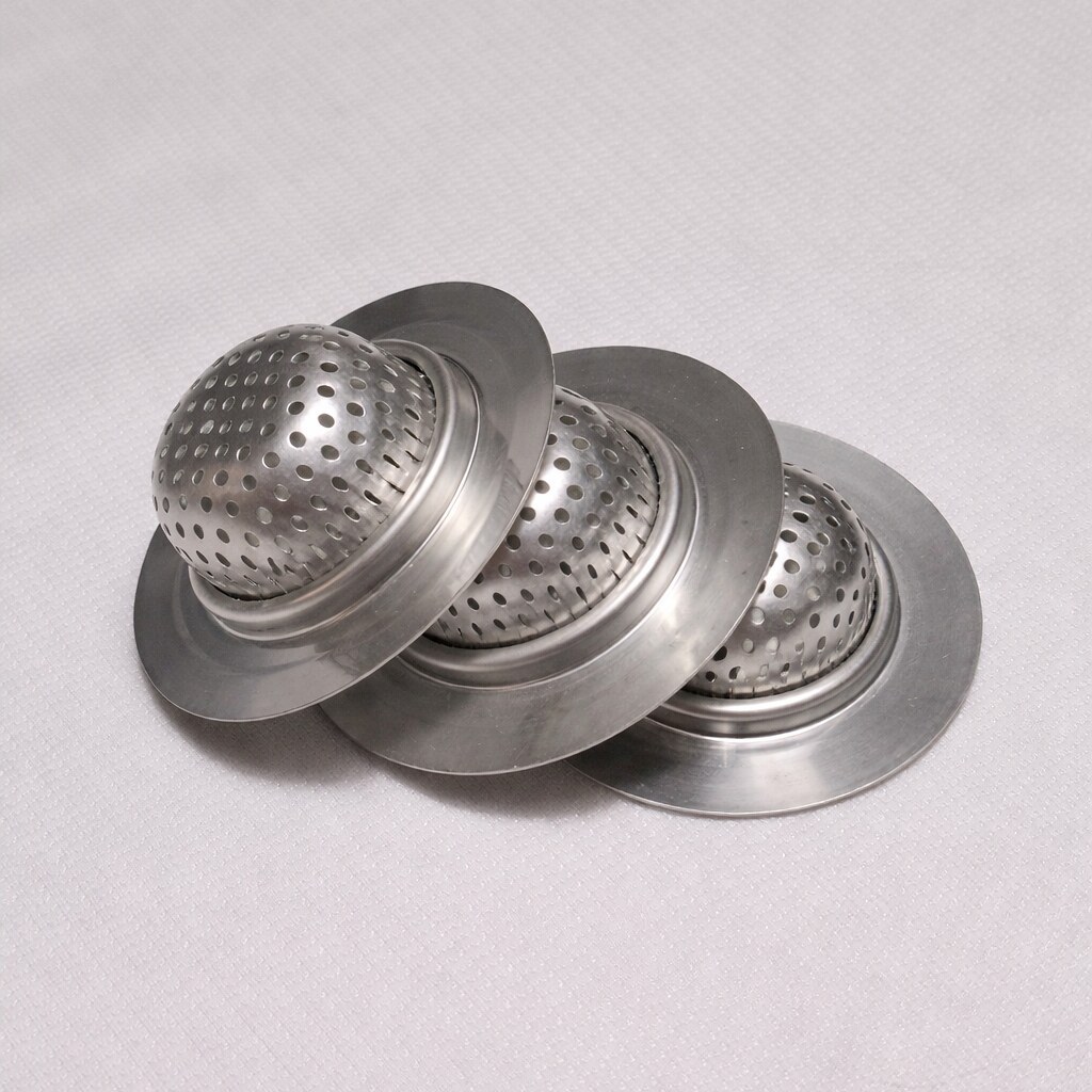 Ralo de Pia 7cm Aço Inox Anti Entupimento Filtro para Pia de Cozinha Peneira Protetor de Ralo