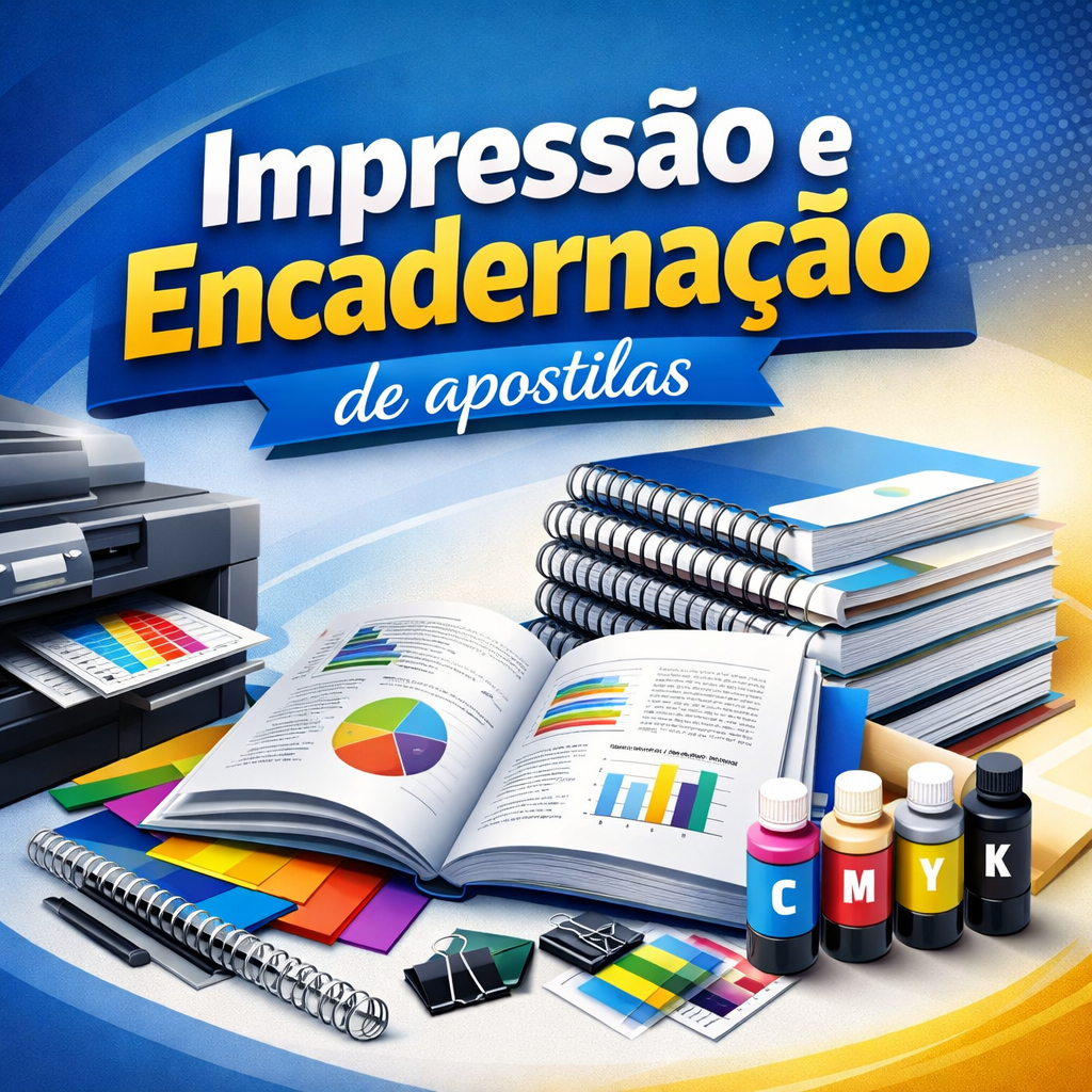 Impressão de Apostilas e Arquivos PDF ATÉ 400 PÁGINAS com Encadernação e Qualidade Premium