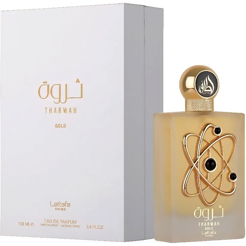 Perfume Árabe Femenino LATTAFA THARWAH GOLD 100 ML Original e com Selo