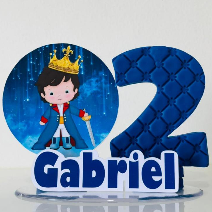 Decoração Festa / Vela Aniversário Biscuit / Topo de Bolo / Topo Pequeno Principe / Painel simples Festa tematica