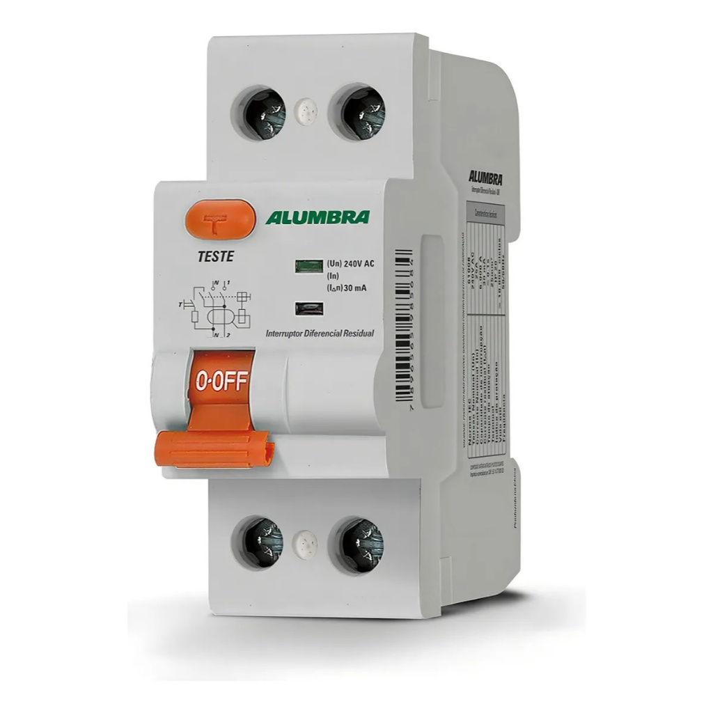 Interruptor Diferencial DR IDR 63A 30mA Bipolar Alumbra DIN