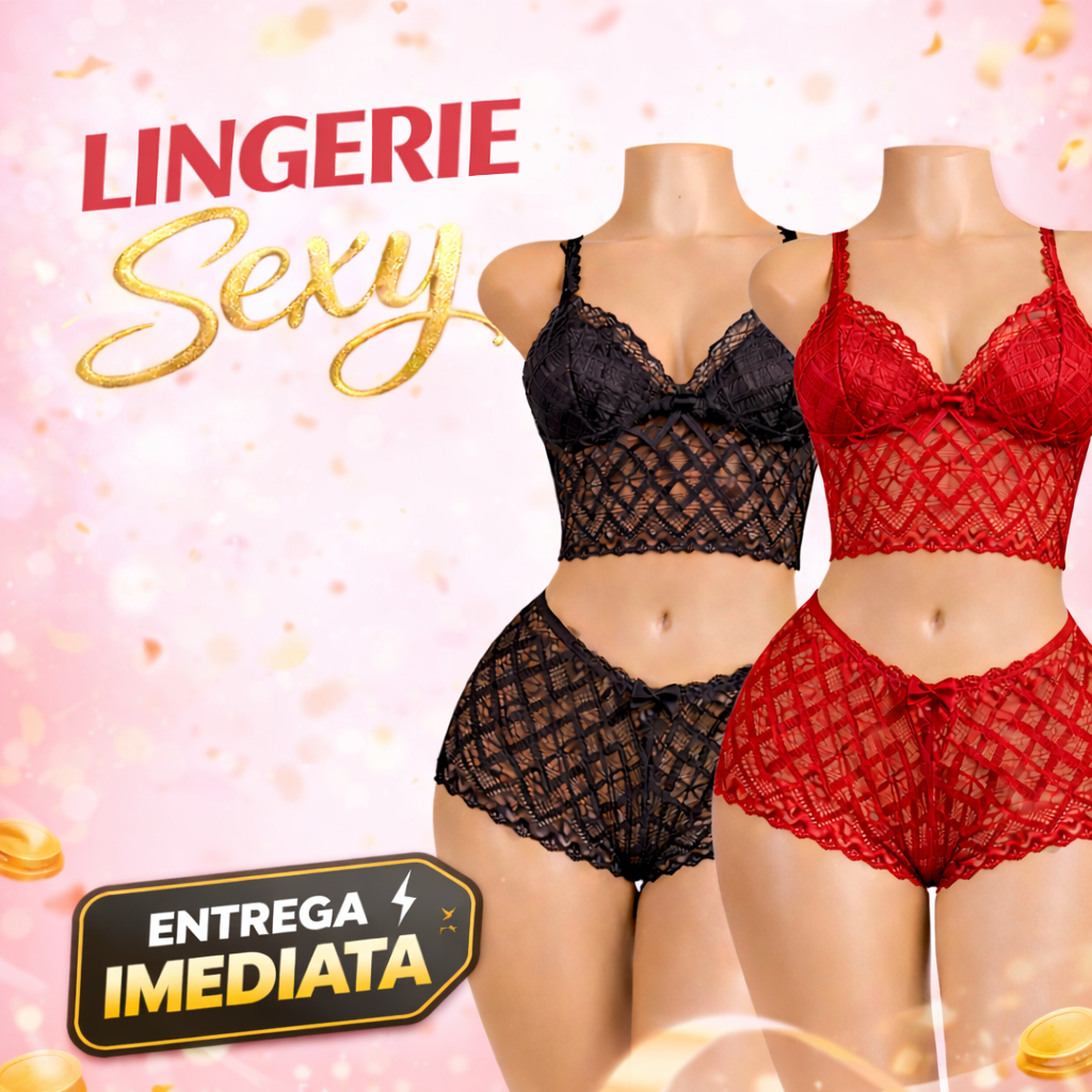 Espera Marido Lingerie de Renda Conjuntos Feminino Baby Doll Sexy Caleçon e Sutiã Sem Bojo Conjunto