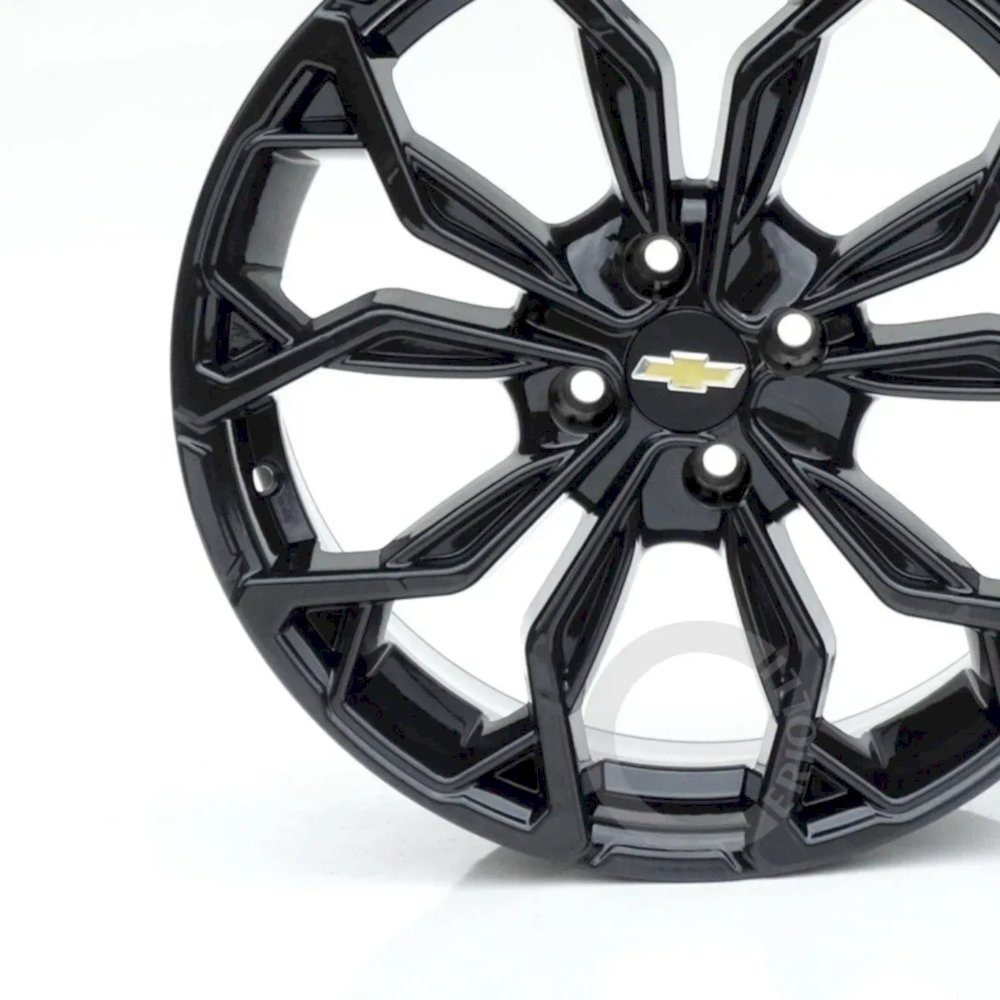 Kit 4 Rodas Aro 14 4x100 Gm Chevrolet Onix Celta Prisma Montana Astra Black Bicos de Brinde M16 · foto 2