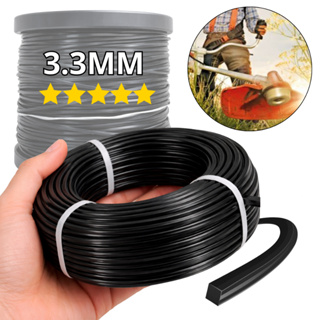 10 Metros Fio Nylon 3.3mm Extraforte Quadrado para Roçadeira em Oferta na Shopee