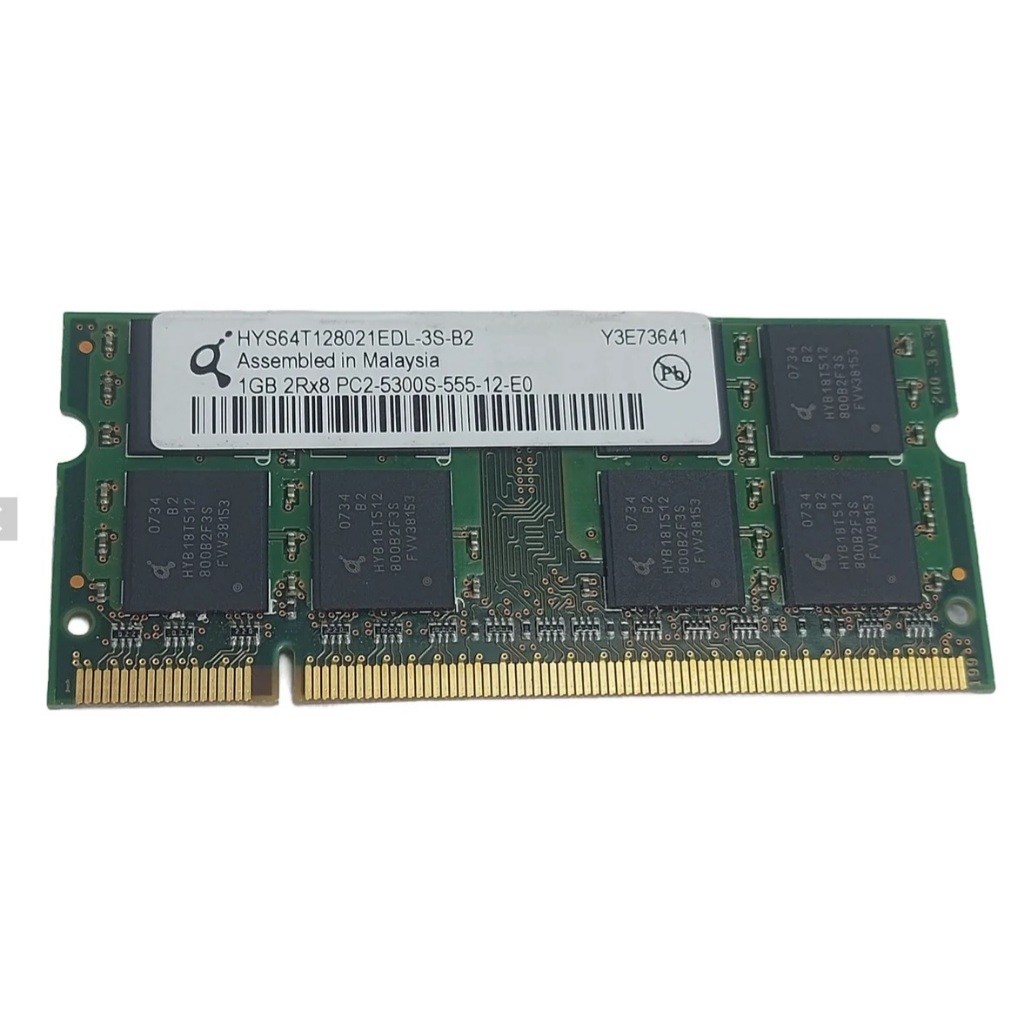 Memória 1gb Ddr2 Pc2-5300s 667 Qimonda Hys64t128021edl-3s-b2